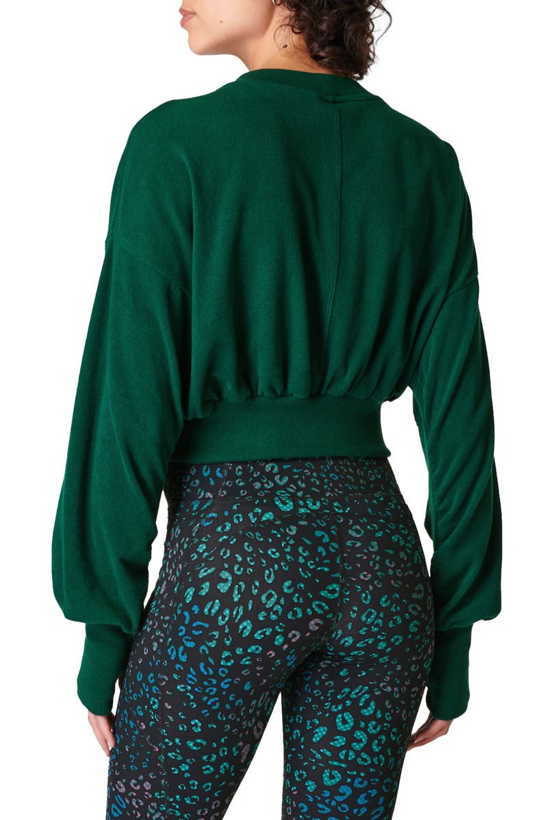 Sweaty Betty Delight Crop Fleece Sweatshirt, Alternate, color,