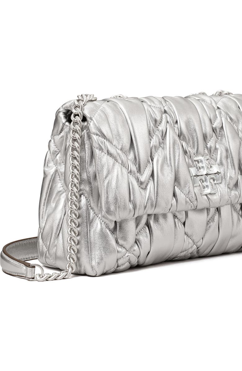 Tory Burch Small Kira Metallic Leather Shoulder Bag, Alternate, color,