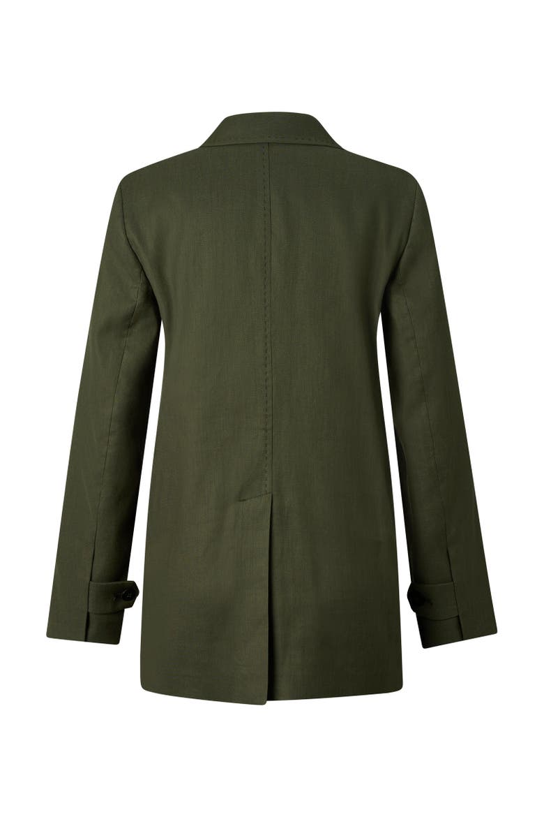 Linen Mix Blazer Hillary, Alternate, color, Olive green