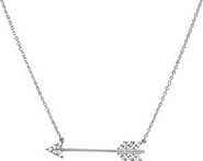 Bearfruit Jewelry 18k Gold Plated Sterling Silver Chevron Arrow Pendant Necklace Gift Idea