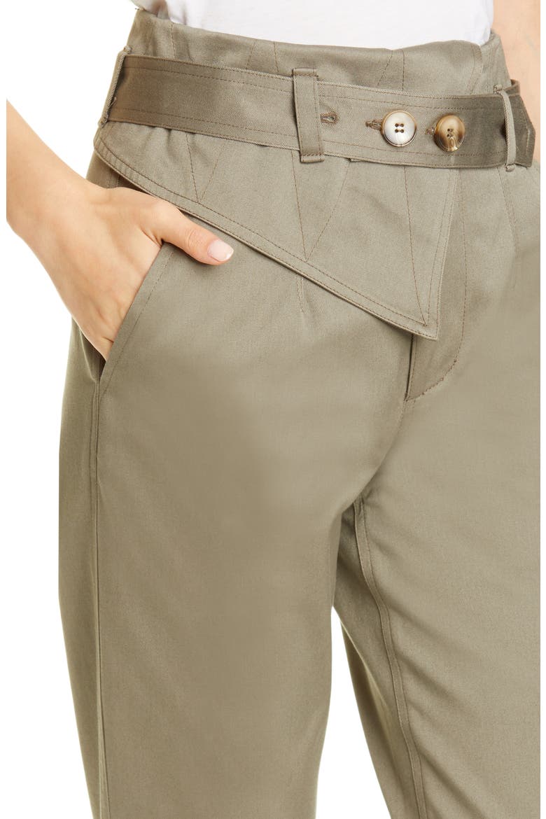 Kennedy Belted Tapered Pants, Alternate, color, GREEN FIELDS
