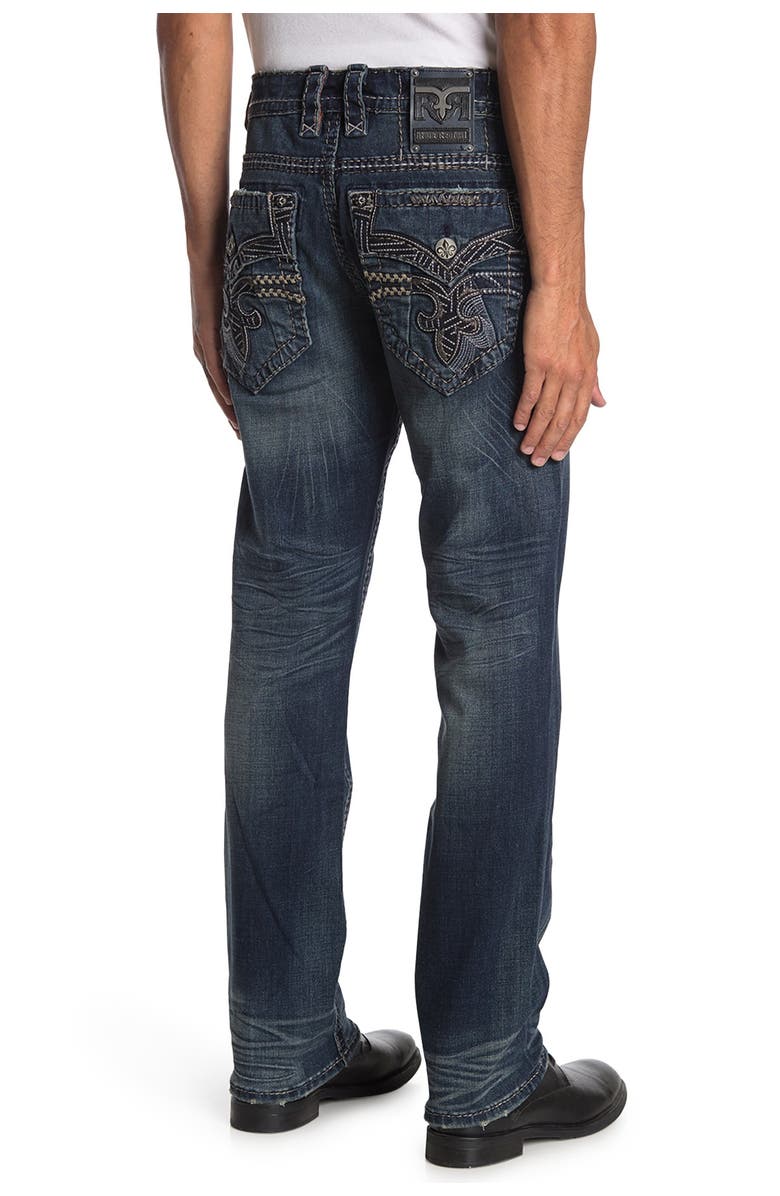 Rock Revival Straight Leg Jeans, Alternate, color, 