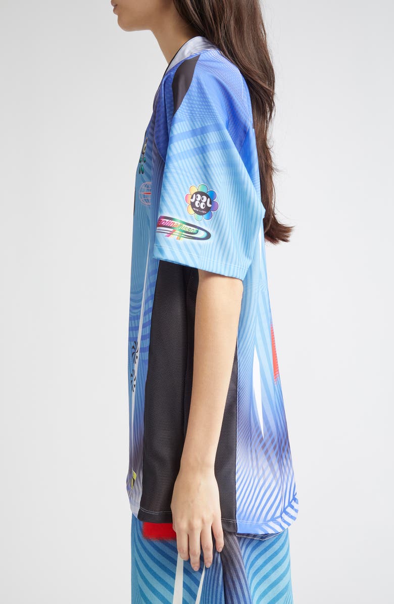 Paolina Russo Oversize Short Sleeve Stretch Jersey Top, Alternate, color, 