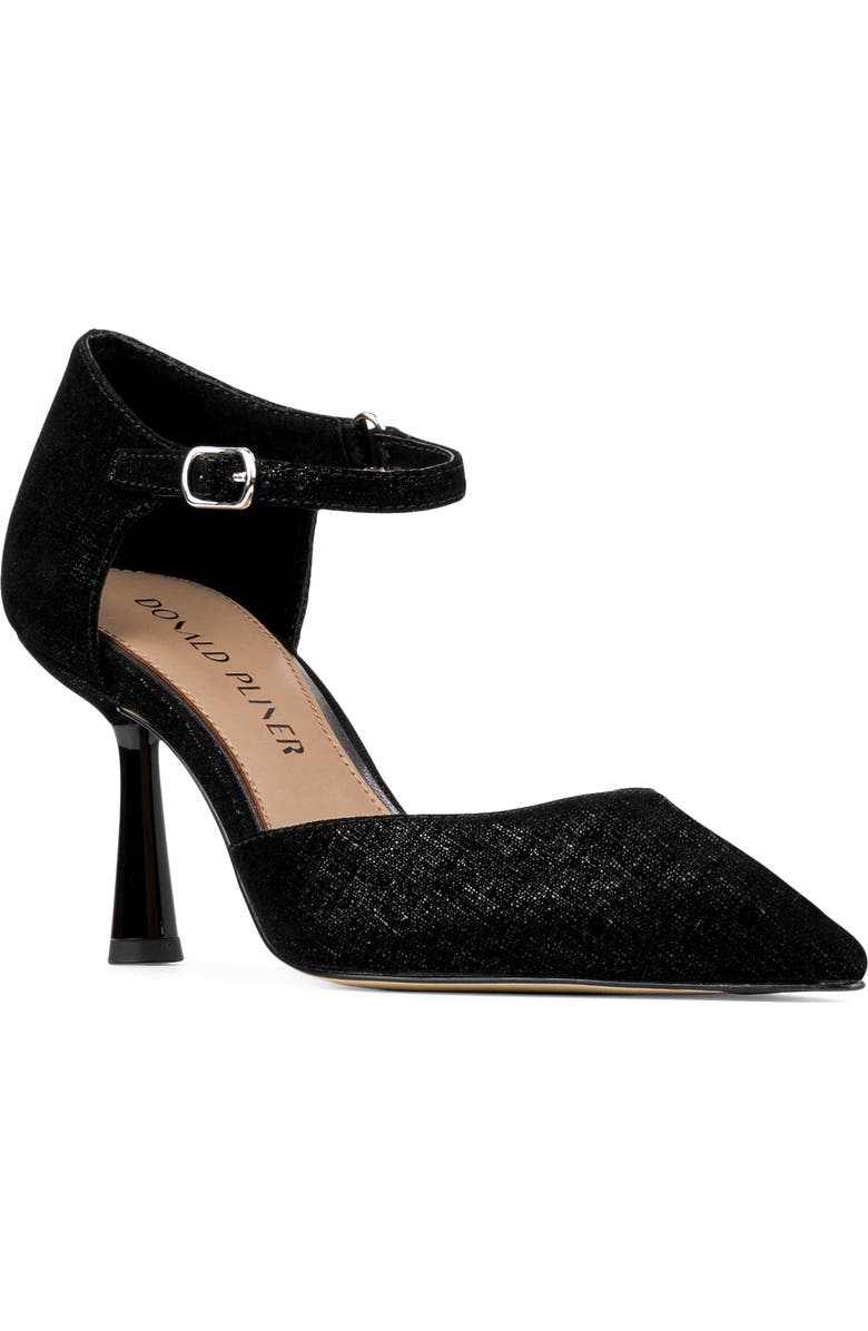 Donald Pliner Epyc Ankle Strap Pointed Toe Pump, Main, color, Black