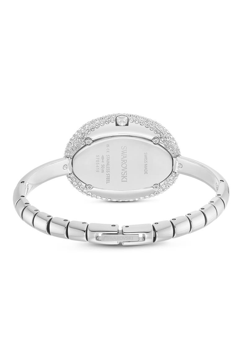 Imber Oval Bangle Bracelet Watch, 35mm x 28mm, Alternate, color, SILVER