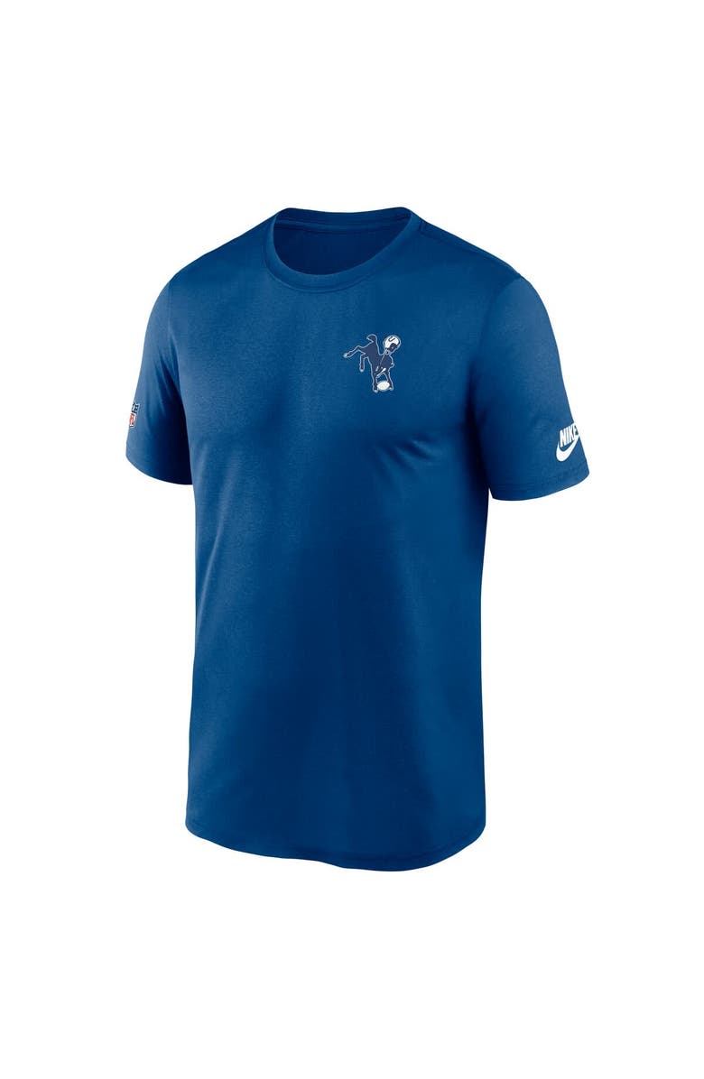 Nike Men's Nike Royal Indianapolis Colts Sideline Alt Pack Small Logo Legend Performance T-Shirt, Alternate, color, Royal