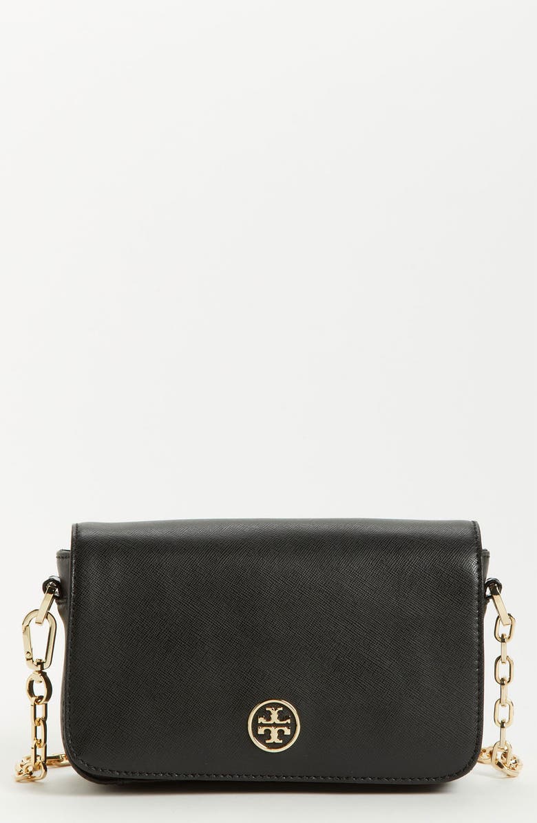 Tory Burch 'Robinson - Mini' Saffiano Leather Crossbody Bag, Main, color,