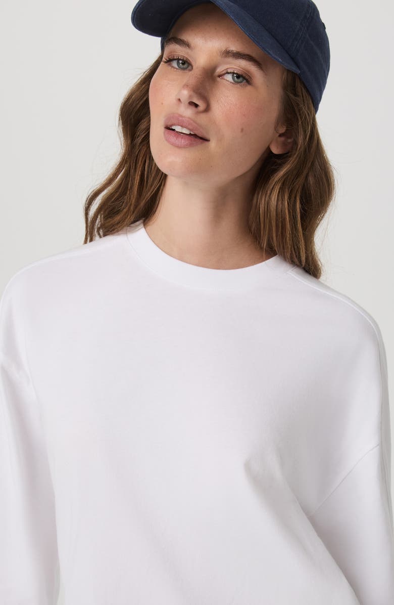 Vuori Long Sleeve Heavyweight Cotton T-Shirt, Alternate, color, White