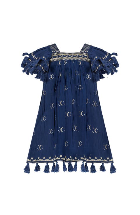 Mini Sandrine Womens Dress Galaxy Embroidery