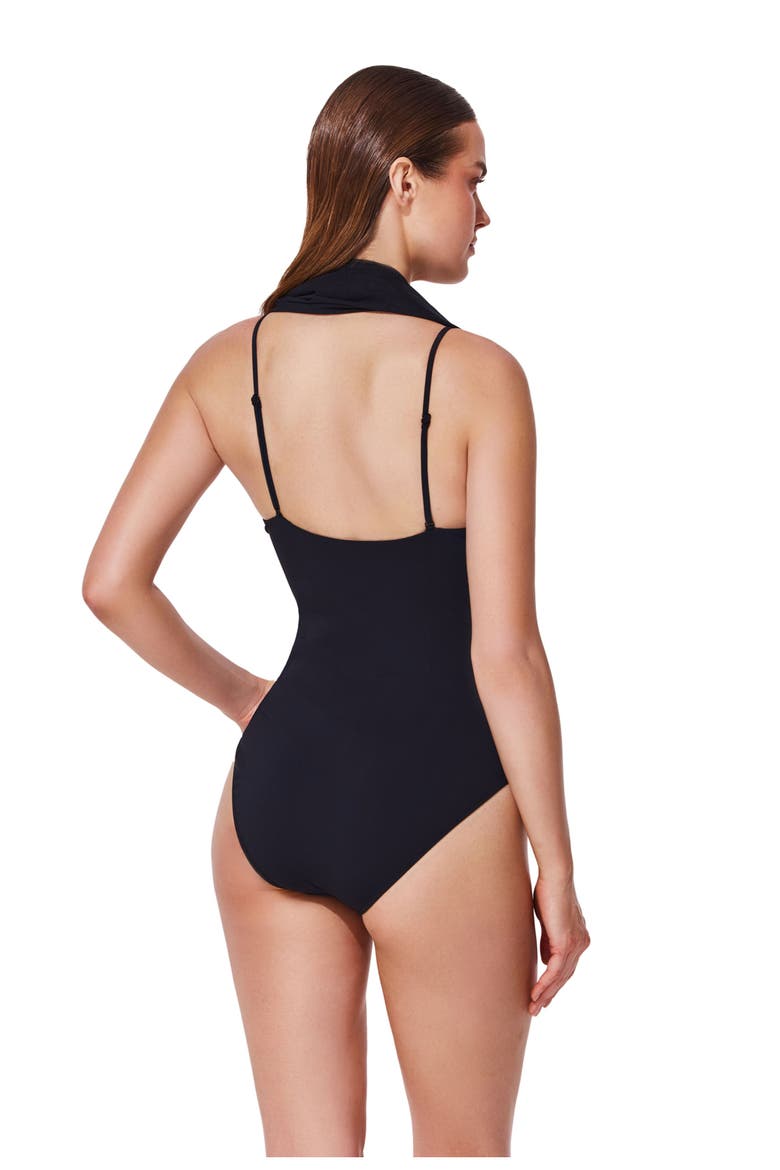 Yuri Flower Multi-Way Mesh One Piece, Alternate, color, Black