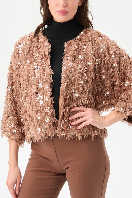 Trina Turk Oller Faux Fur Coat In Animal Print