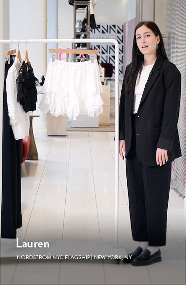 Kaddy Eyelet Tiered Ruffle Skort, sales video thumbnail