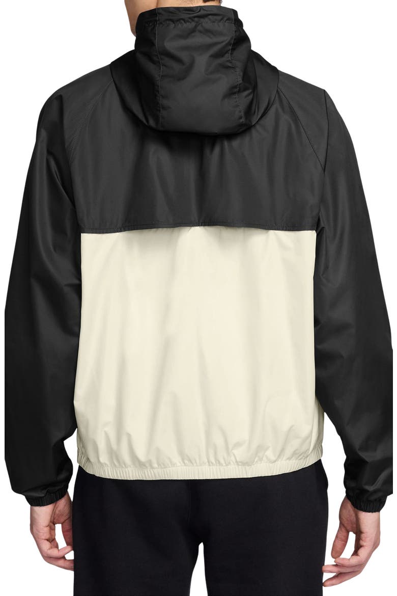 Windrunner Hooded Lined Jacket, Alternate, color, BLACK/ SAIL