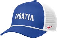 Nike Men's Nike Royal Croatia National Team Rise Rope Trucker A-Frame Adjustable Hat