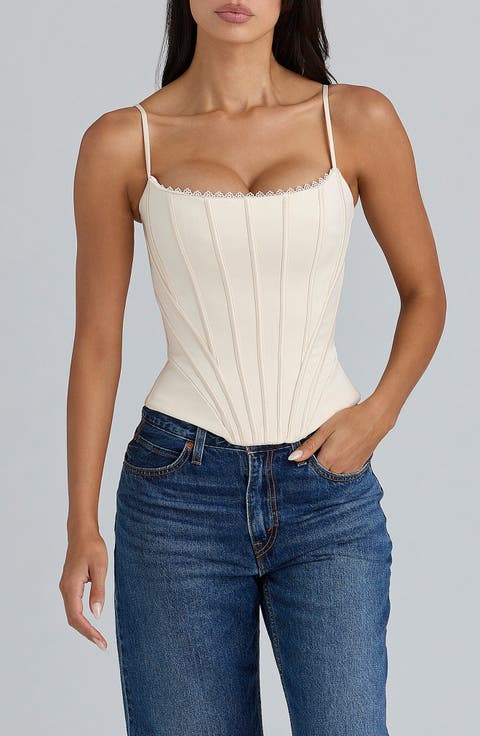 Cadie Satin Corset Top