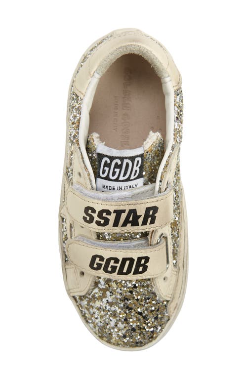 Golden Goose Kids' Old School Glitter Sneaker In Platimnum/cream