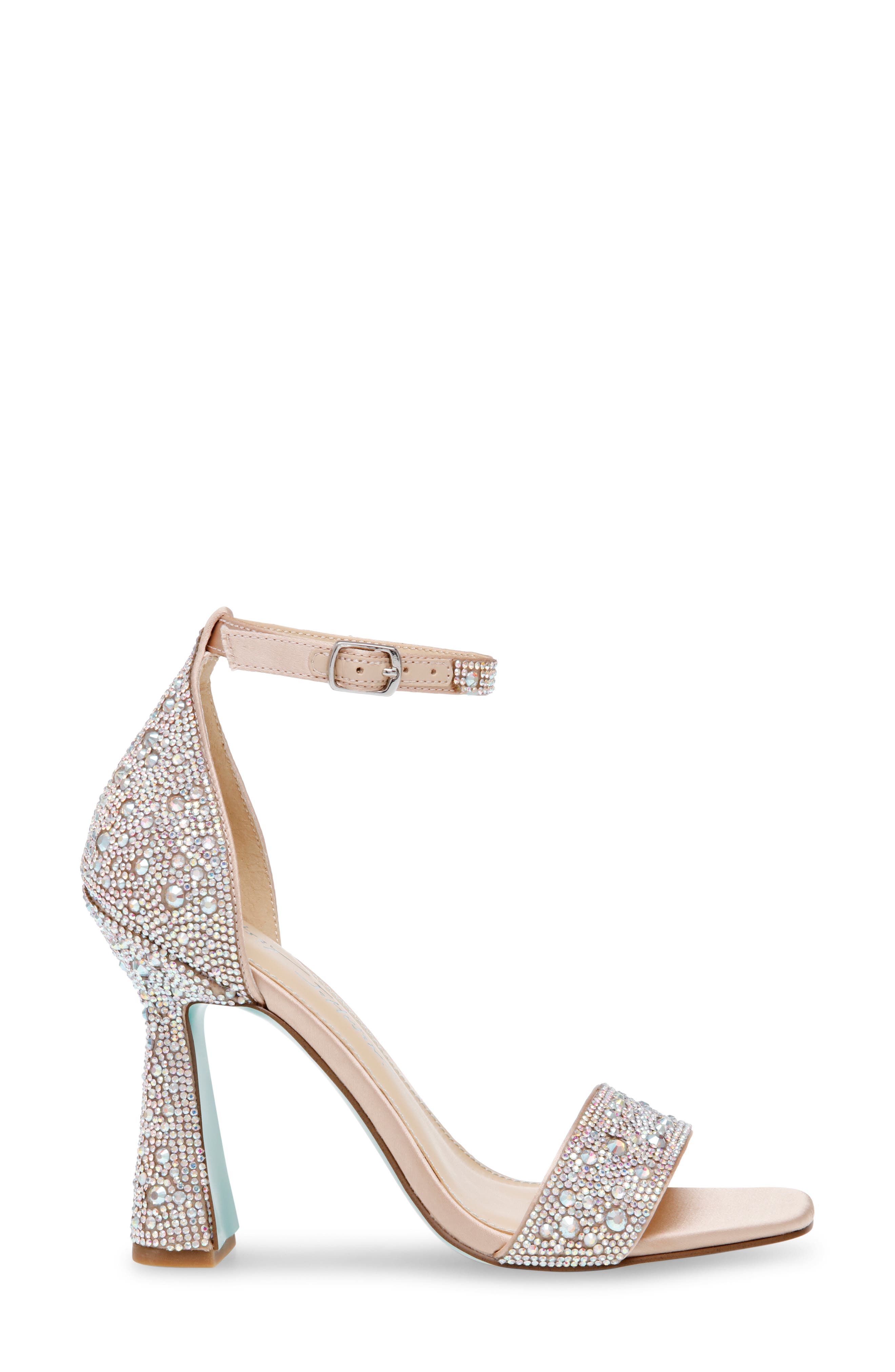 Dani Ankle Strap Sandal, Alternate, color, RHINESTONE
