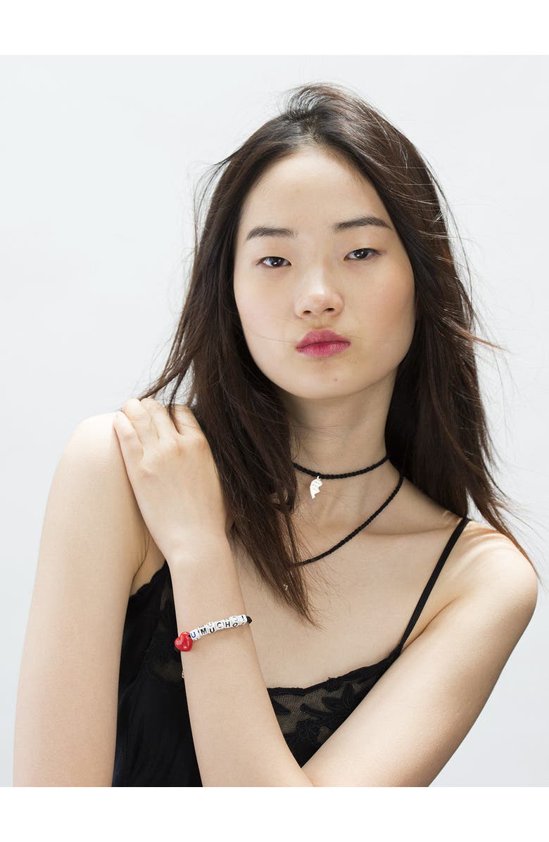 Venessa Arizaga Love You Mucho Bracelet, Alternate, color, Black