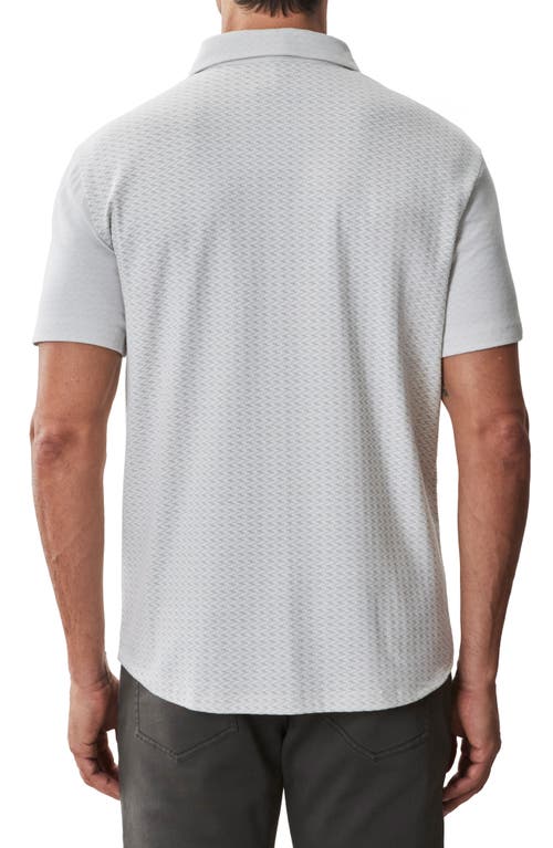 Robert Barakett Booker Short Sleeve Knit Button-up Shirt In Shadow Green