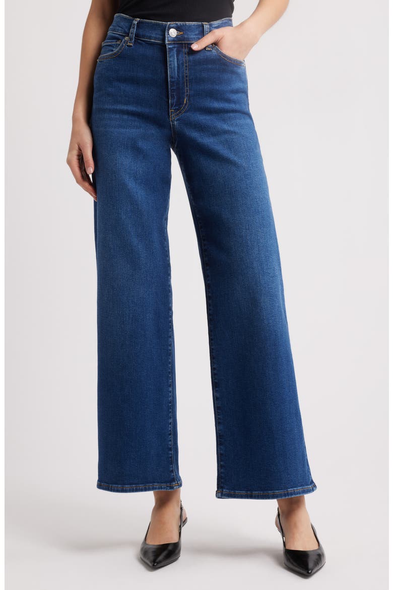 Le Slim Palazzo High Waist Wide Leg Jeans, Main, color, FEMMA