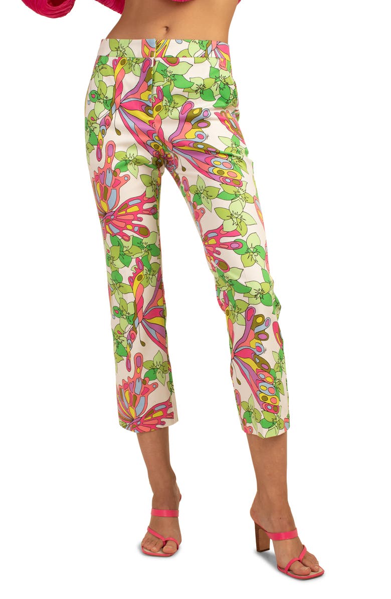 Trina Turk Lulu Print Crop Pants, Main, color, 