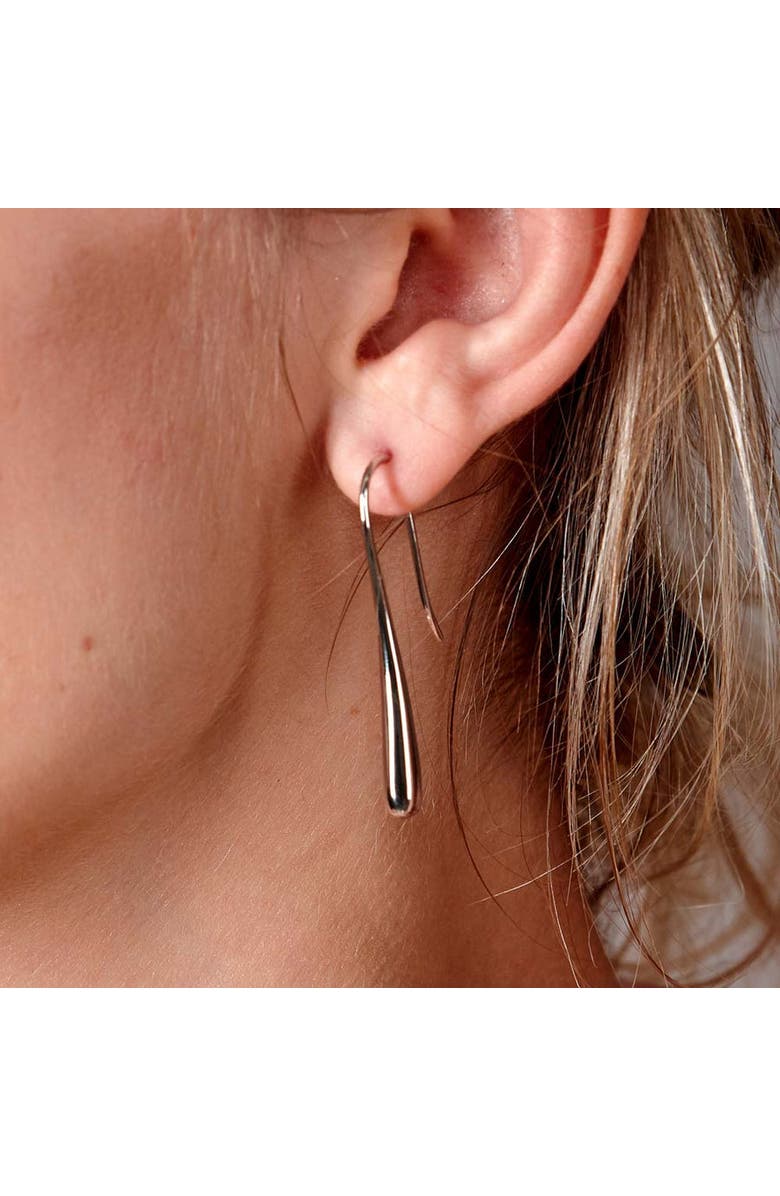 Lucy Quartermaine Solid Drop Earrings, Alternate, color, Sterling Silver