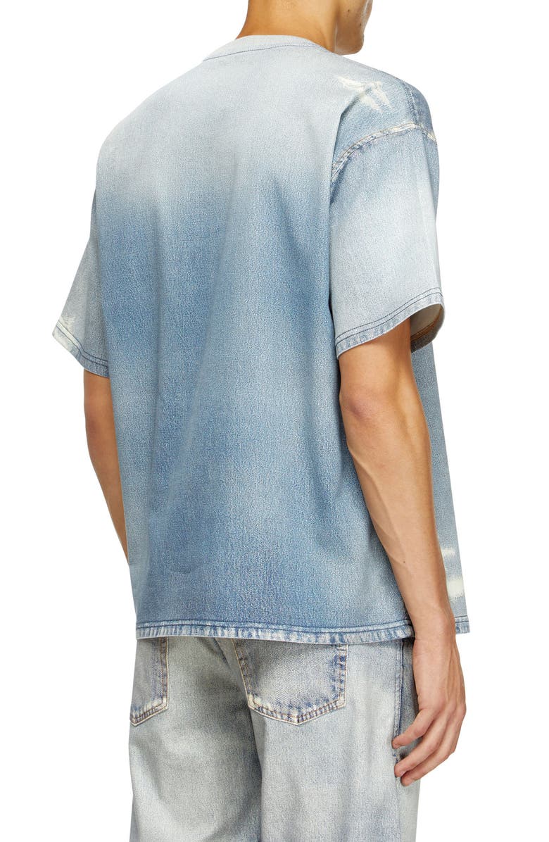 DIESEL<sup>®</sup> D-Box Oversize Jogg Denim T-Shirt, Alternate, color, Denim