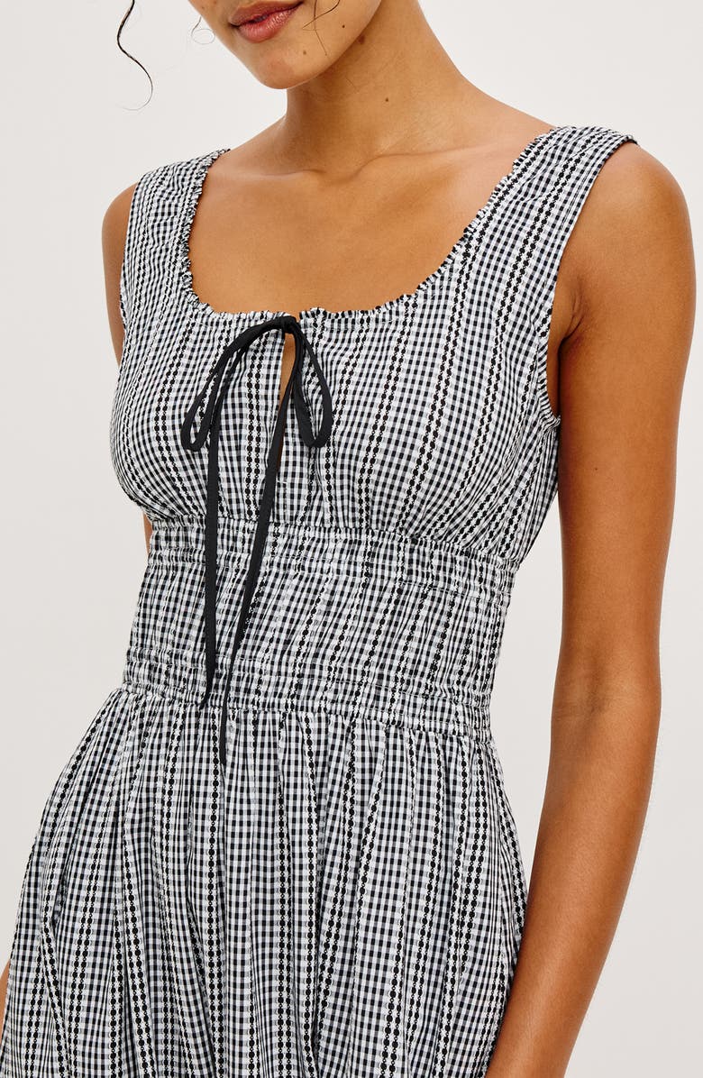 Rails Jordie Gingham Sleeveless Maxi Dress, Alternate, color, Black Gingham