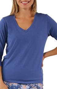 UV Skinz 3/4 Sleeve V-Neck R&R Tee