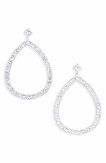 Tasha Cubic Zirconia Open Teardrop Earrings