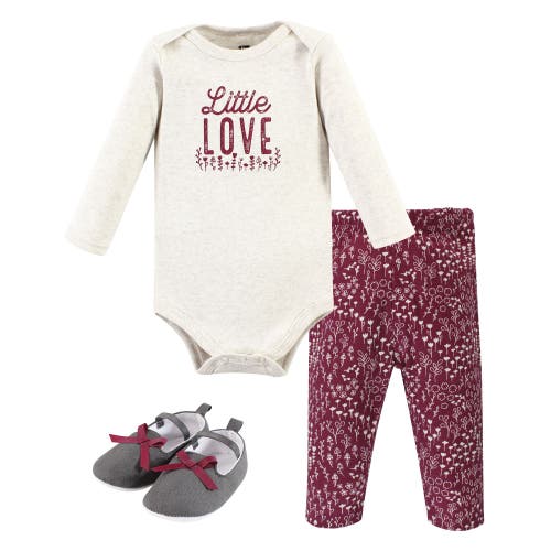Hudson Baby Girl's Long-sleeve Bodysuit, Pants, And Footwear Outfit In Neutral