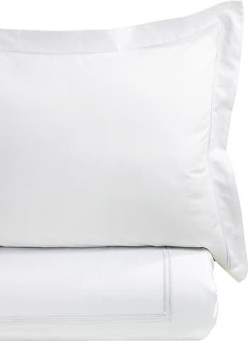 Dual Stripe Embroidered 600 Thread Count Cotton Duvet Set