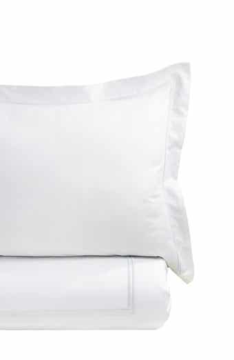 Dual Stripe Embroidered 600 Thread Count Cotton Duvet Set