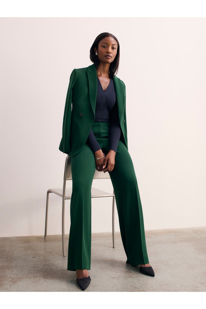 Adelaide Clever Crepe Pants, Alternate, color, Green