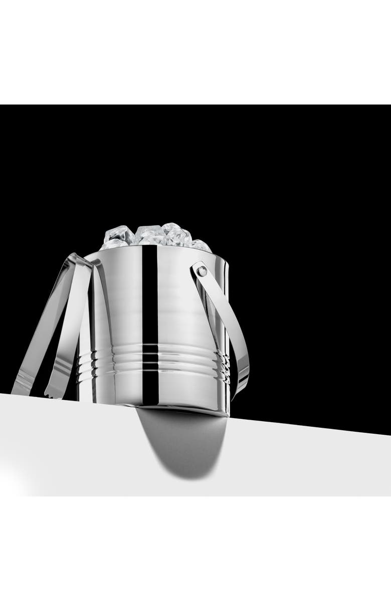 JoyJolt Doube Wall Stainless Steel Ice Bucket Set, Alternate, color, Silver