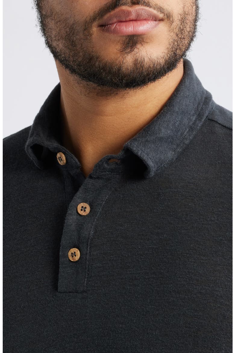 Linen Polo, Alternate, color, NIGHT