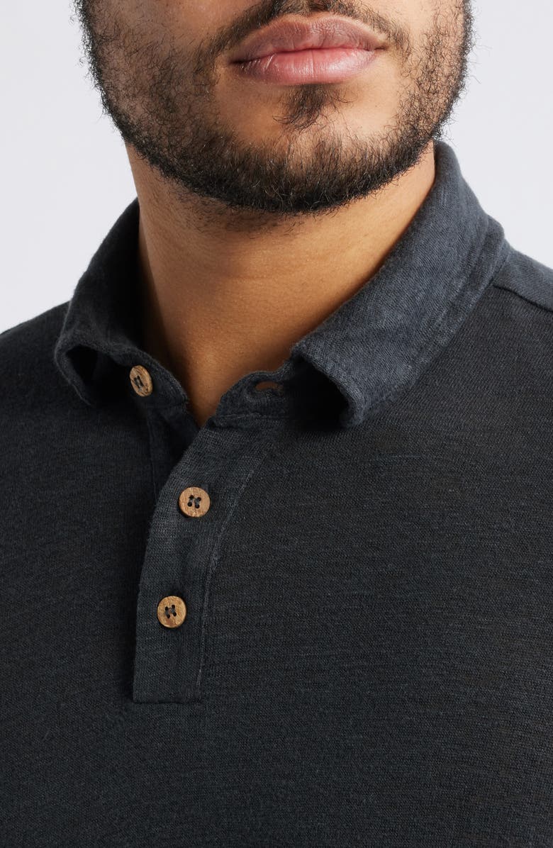 ALEX CRANE Linen Polo, Alternate, color, Night