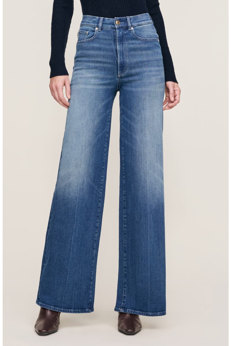 Hepburn High Waist Wide Leg Jeans, Main, color, OCEANSIDE