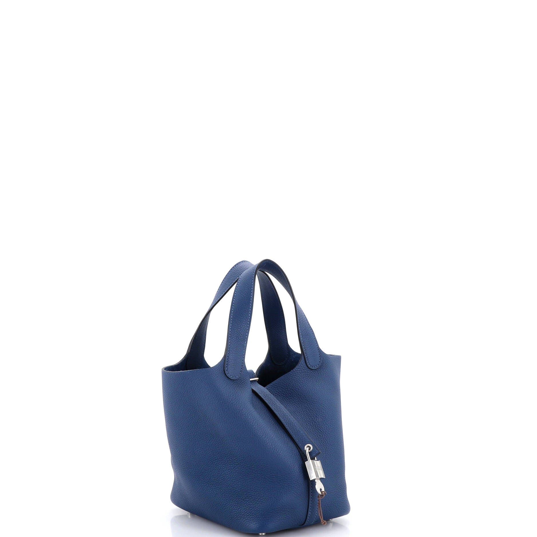 Pre-Owned Hermes Picotin Lock Bag Maurice PM, Alternate, color, Deep Blue