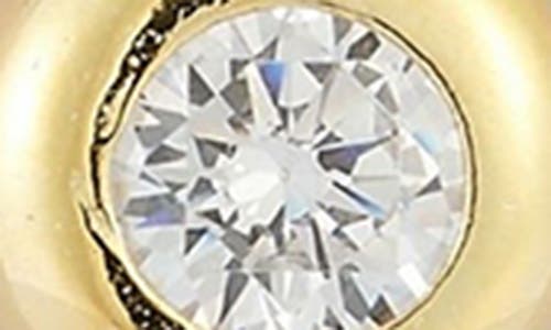 Glaze Jewelry Bezel Set Cubic Zirconia Pendant Necklace & Stud Earrings Set