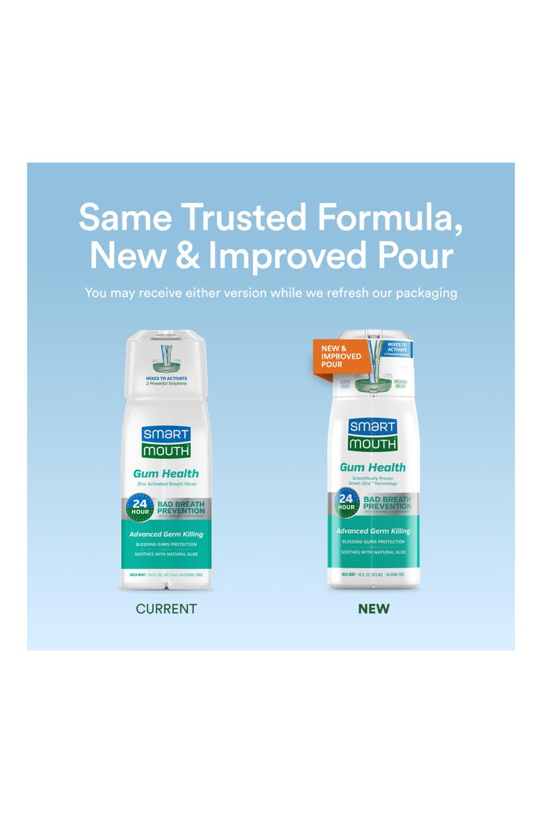 Gum Health Zinc Activated Mouthwash Mild Mint 16 fl oz, 2-Pack, Alternate, color, Mild Mint