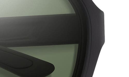 Smith Whitney 61mm Chromapop™ Polarized Wraparound Square Sunglasses In Matte Black/gray Green