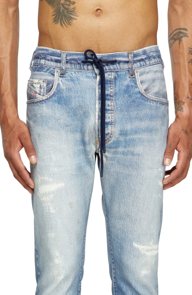 DIESEL<sup>®</sup> 2032 D-Krooley-B Trompe l'Oeil Pants, Alternate, color, Denim