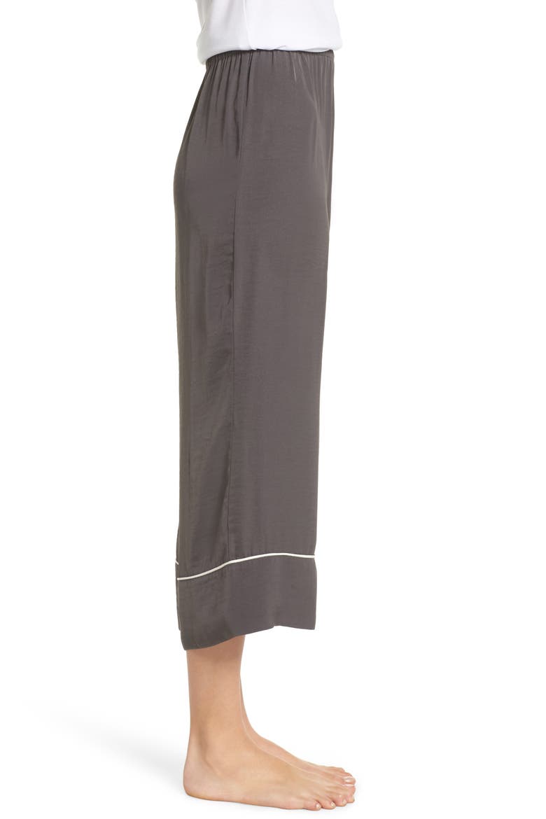Satin Pajama Pants (Nordstrom Exclusive), Alternate, color, GREY PAVEMENT