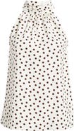 Anne Klein Shirred Neck Sleeveless Top