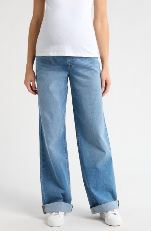Over the Bump Wide Leg Maternity Jeans (Willa)
