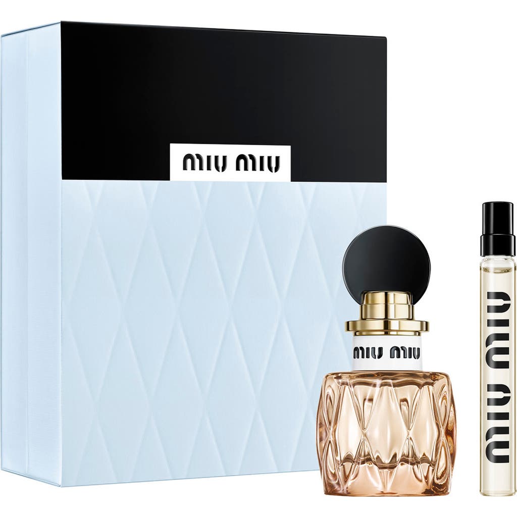 Miu Miu Miutine Eau De Parfum Travel Duo Holiday Gift Set In Transparent