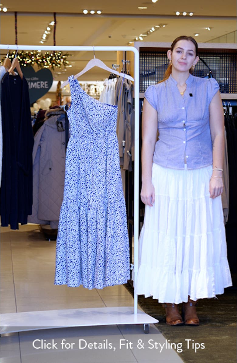 One-Shoulder Fit & Flare Dress, sales video thumbnail