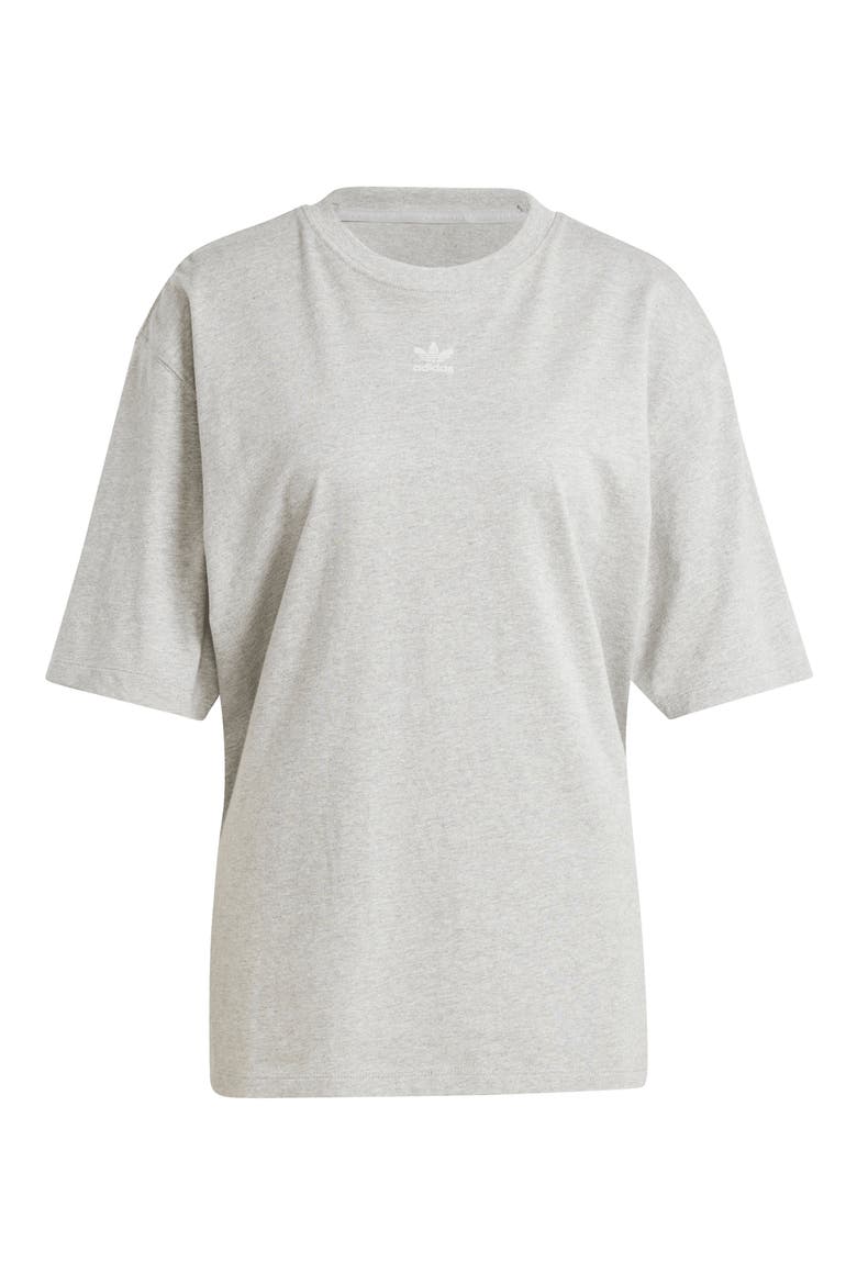 Essentials Lifestyle Trefoil Logo Cotton T-Shirt, Alternate, color, MGREYH