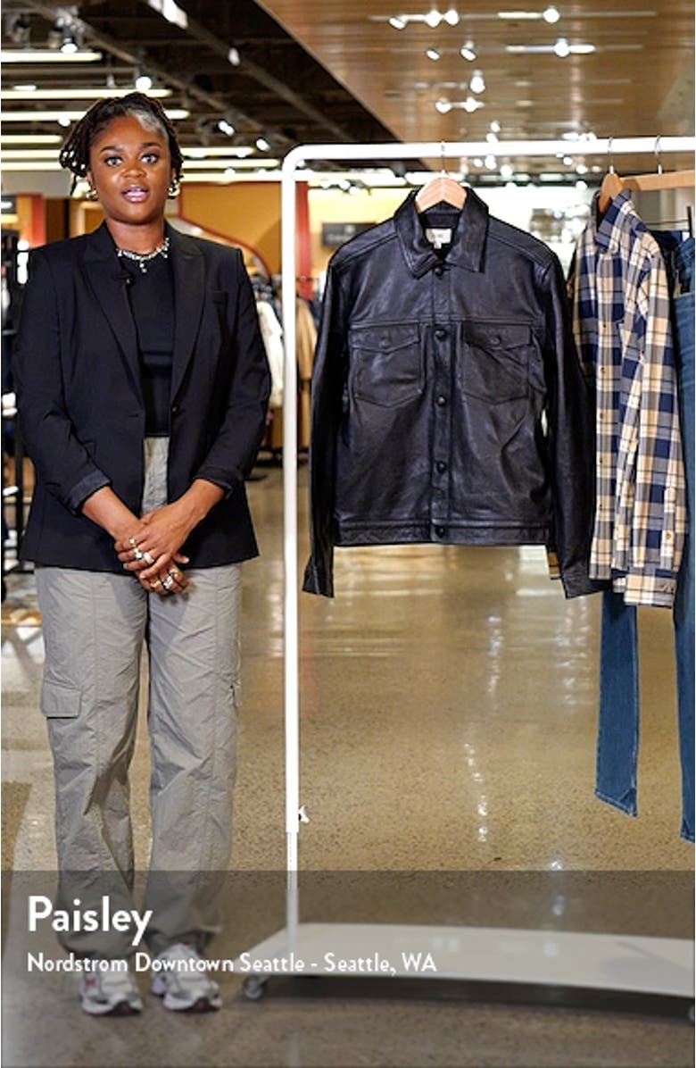 Vaughn Leather Trucker Jacket, sales video thumbnail